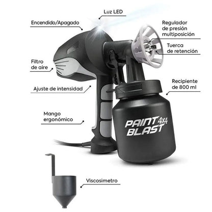 PaintBlast® - Pistola Pulverizadora Profesional (+Potencia)